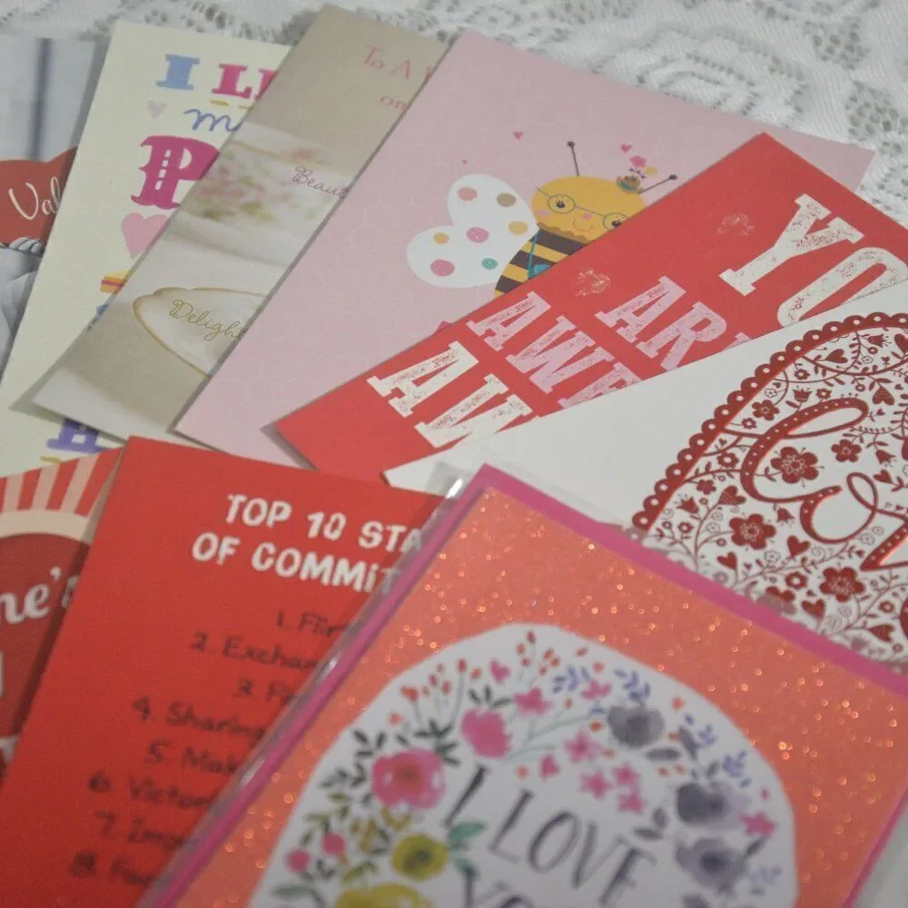 Valentines Day Cards 15 Various New with Envelopes
